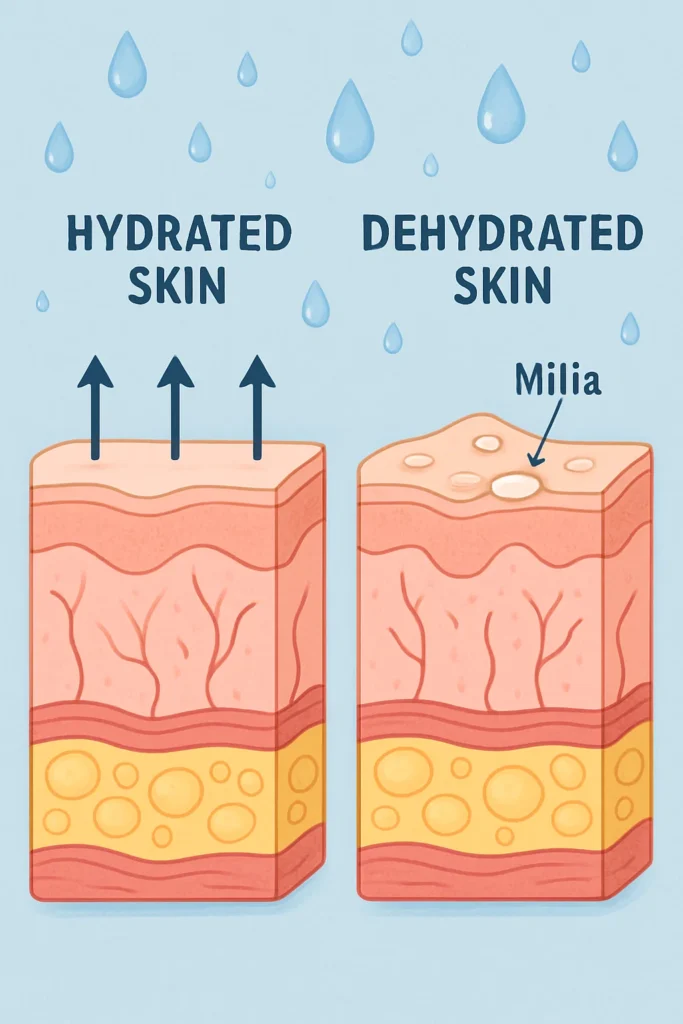 The importance of hydration and milia production Mill Hill